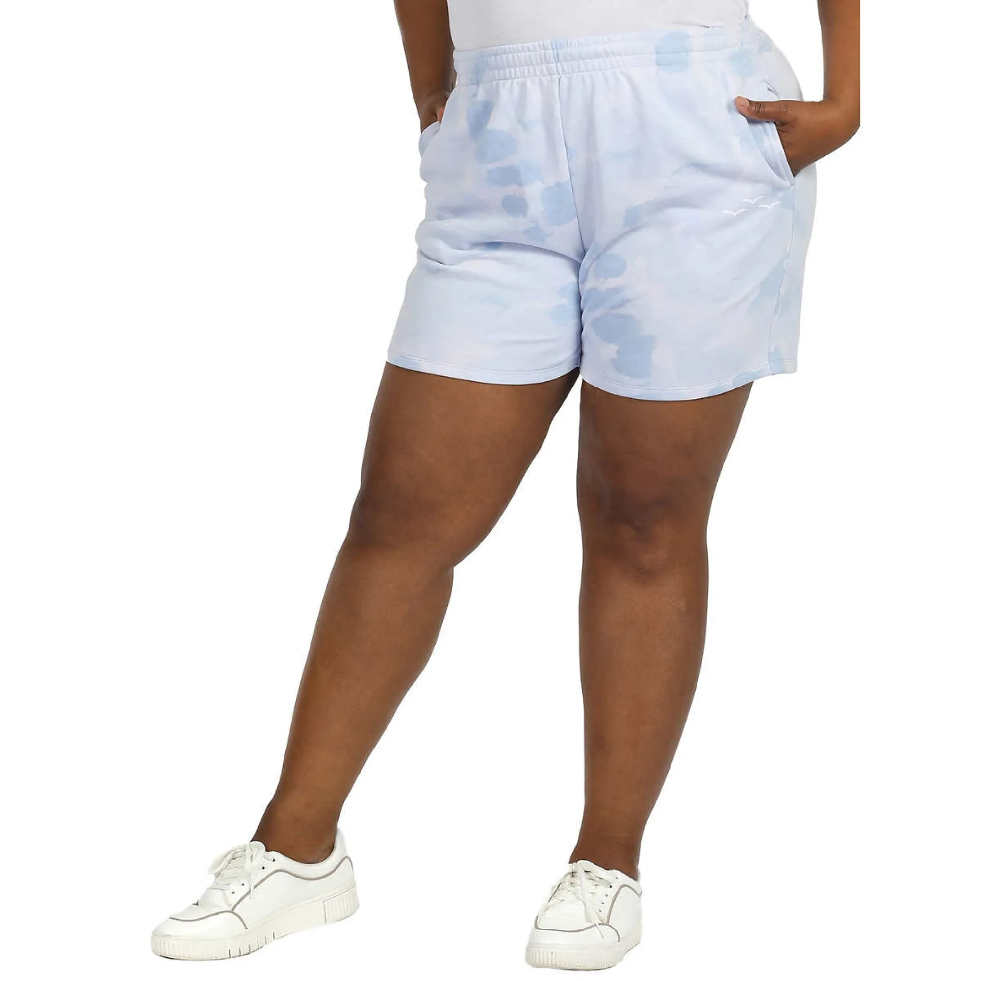 LazyPants Women's High Rise Soft Cotton Blend French Terry Shorts