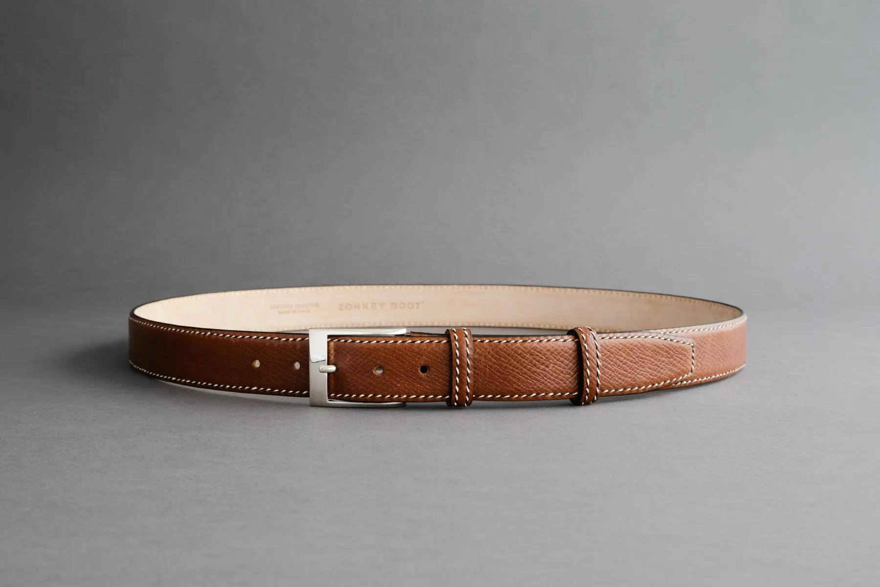 Made-To-Measure Handmade Belt In Russian Calf