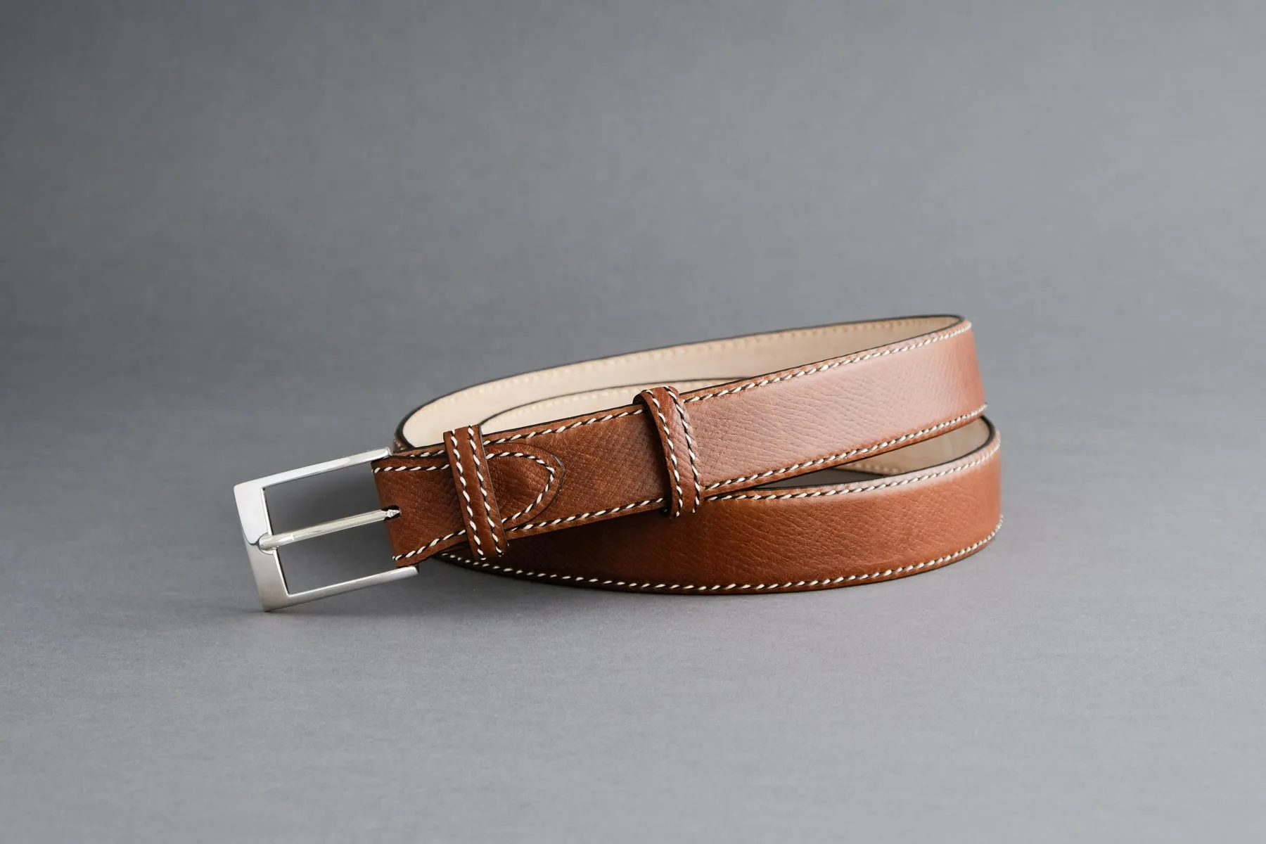 Made-To-Measure Handmade Belt In Russian Calf