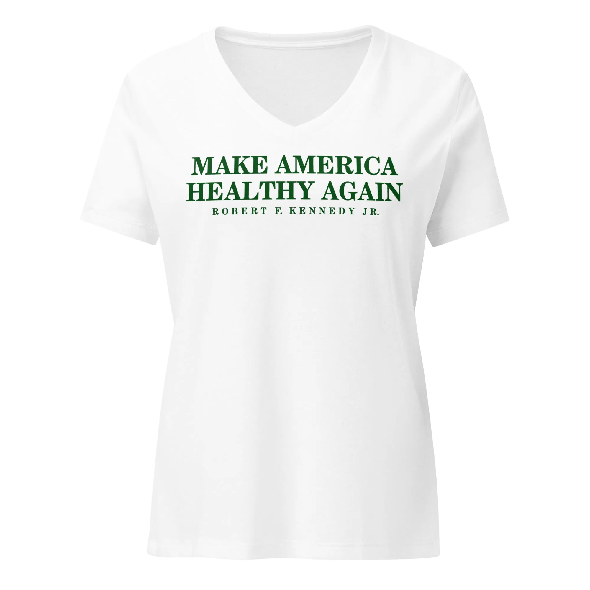 Make America Healthy Again Women’s Relaxed V-Neck Tee