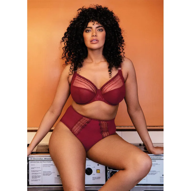 Matilda Crimson Red Plunge Bra - Elomi