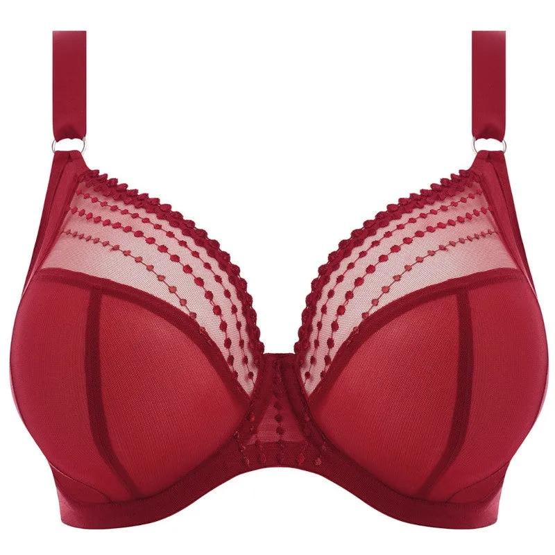 Matilda Crimson Red Plunge Bra - Elomi