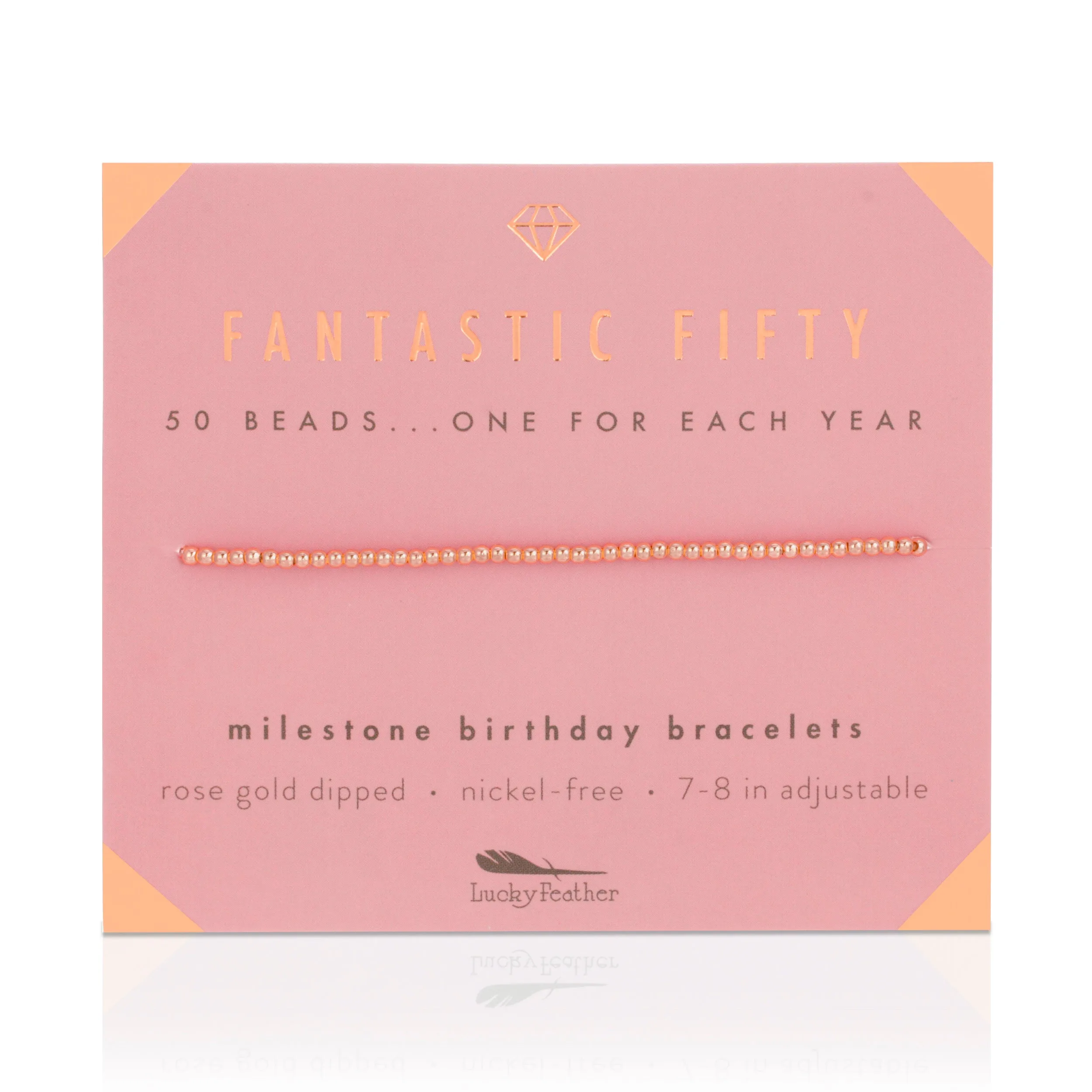 Milestone Birthday Bracelet - Fantastic Fifty