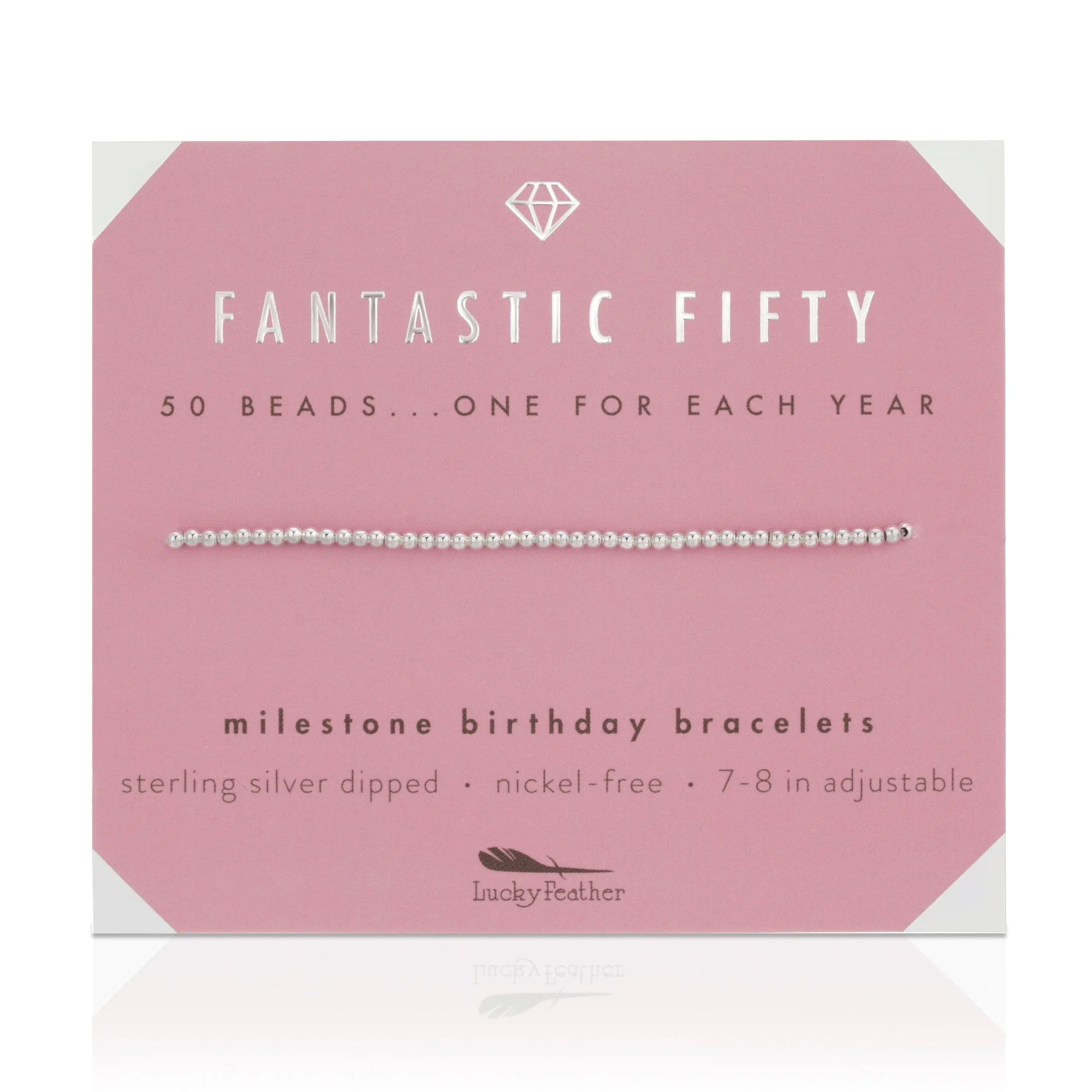 Milestone Birthday Bracelet - Fantastic Fifty