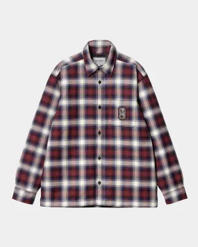 Monahan Check Shirt Jacket | Malbec