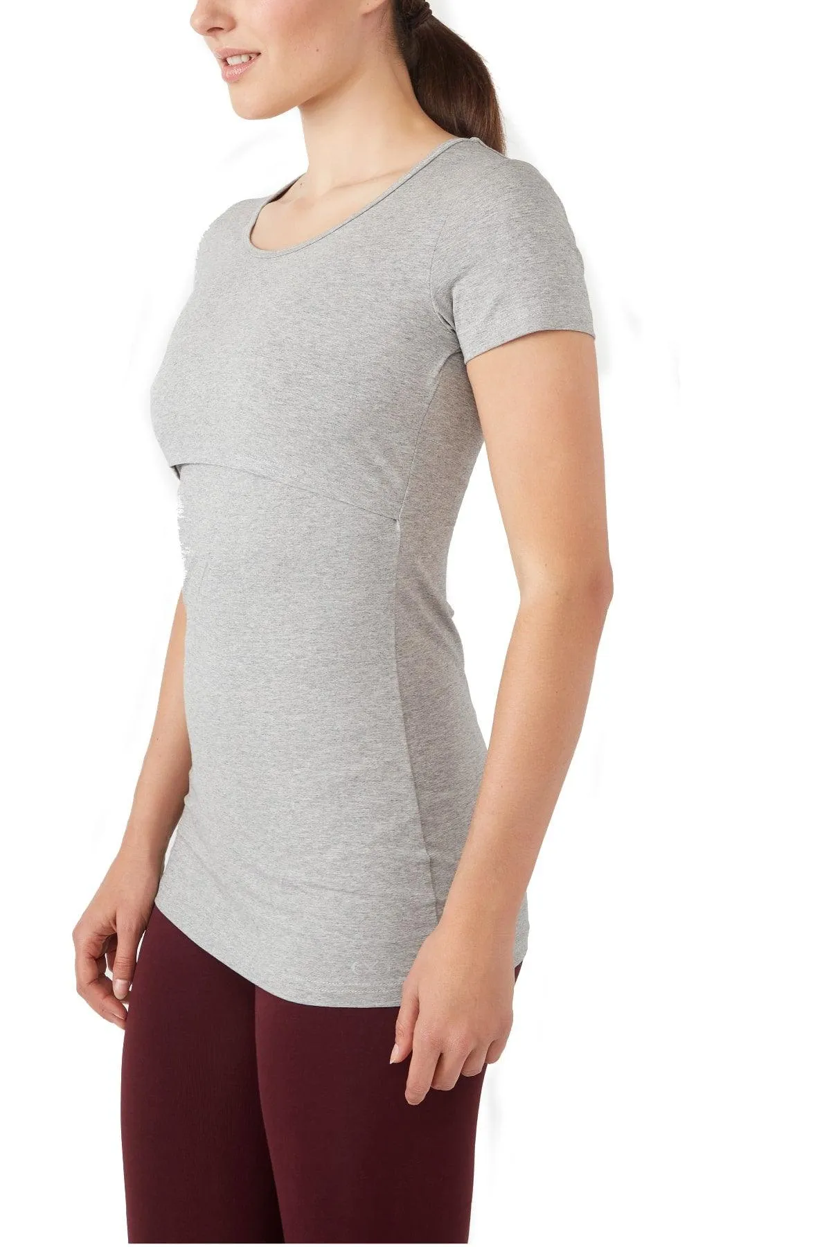 Nia Short Sleeves Round Neck Nursing Top