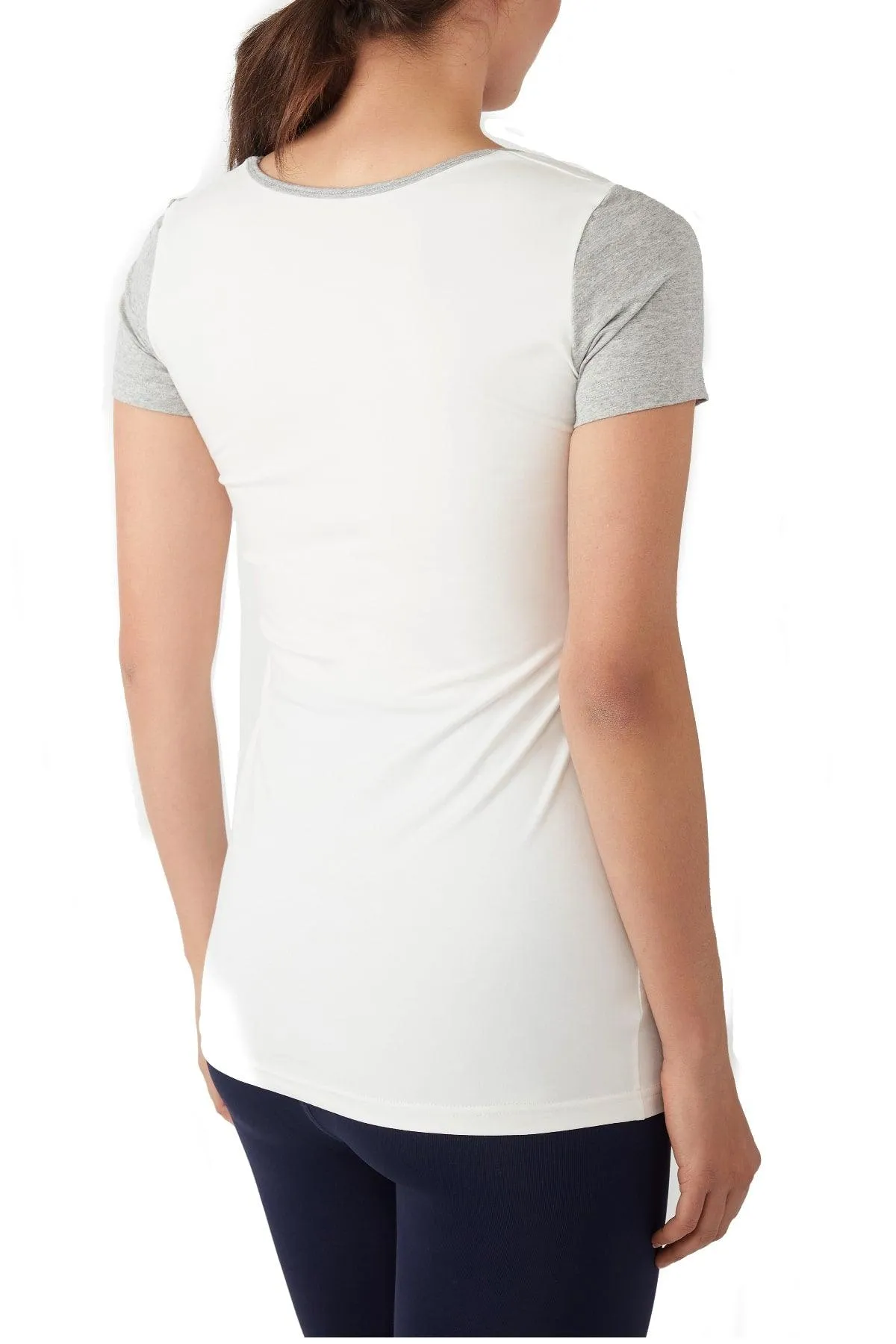 Nia Short Sleeves Round Neck Nursing Top