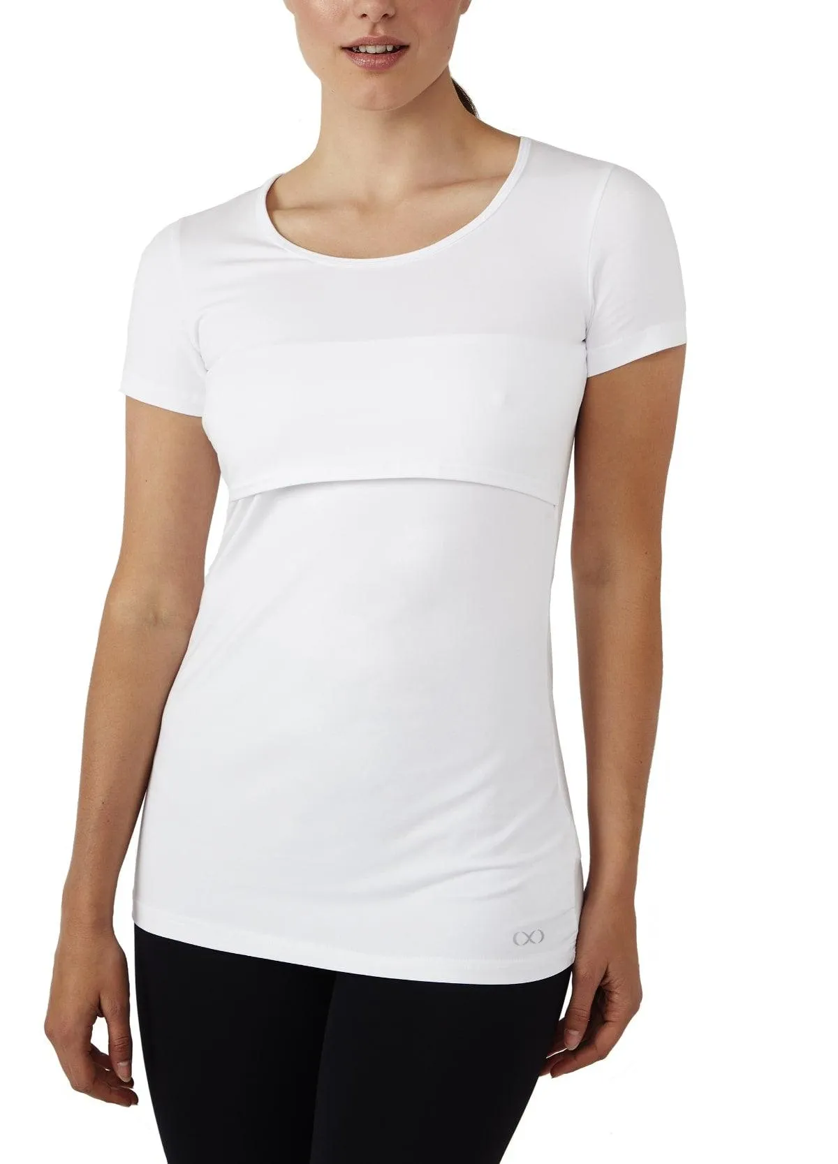 Nia Short Sleeves Round Neck Nursing Top