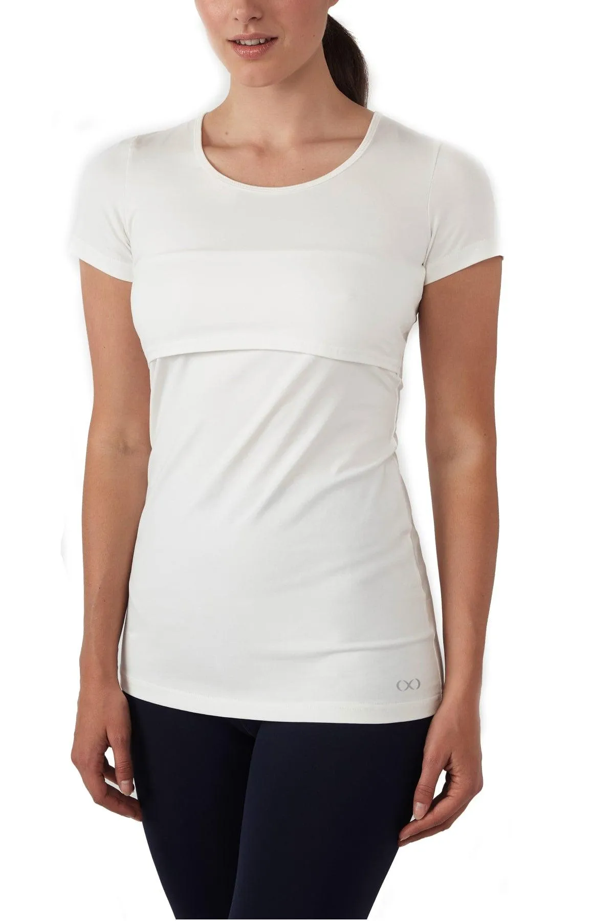 Nia Short Sleeves Round Neck Nursing Top