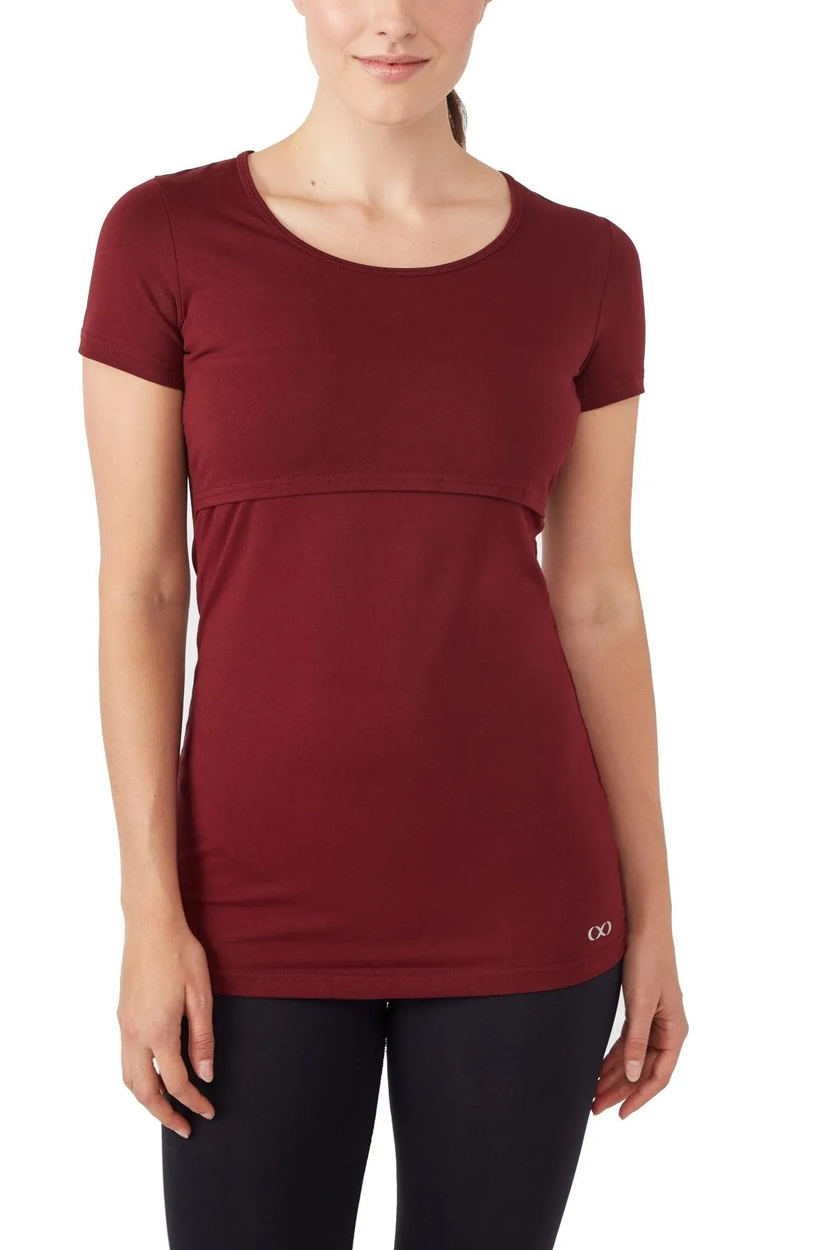 Nia Short Sleeves Round Neck Nursing Top