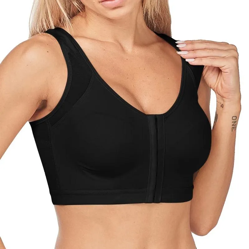 Posture Bra Front Closure Tops Women Underwear Push Up Sports Bras Full Coverage Back Support Brassiere Wireless Female Lingerie Big Size 5XL