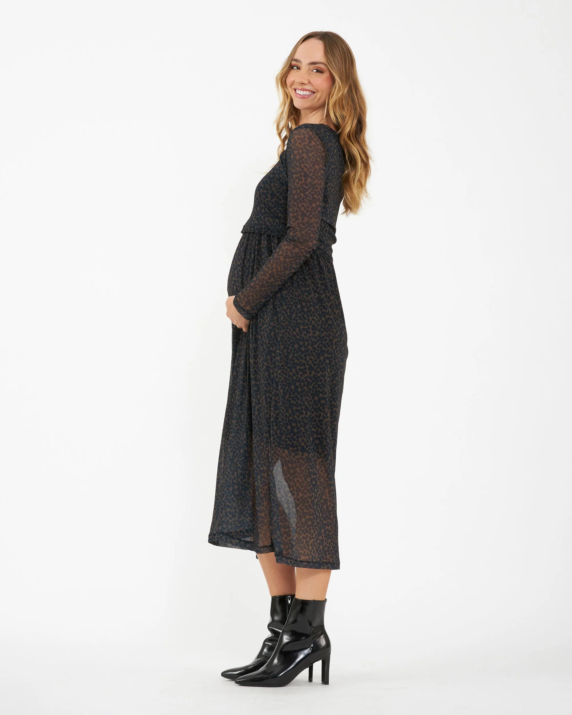 Ripe Maternity Jen Nursing Midi Dress