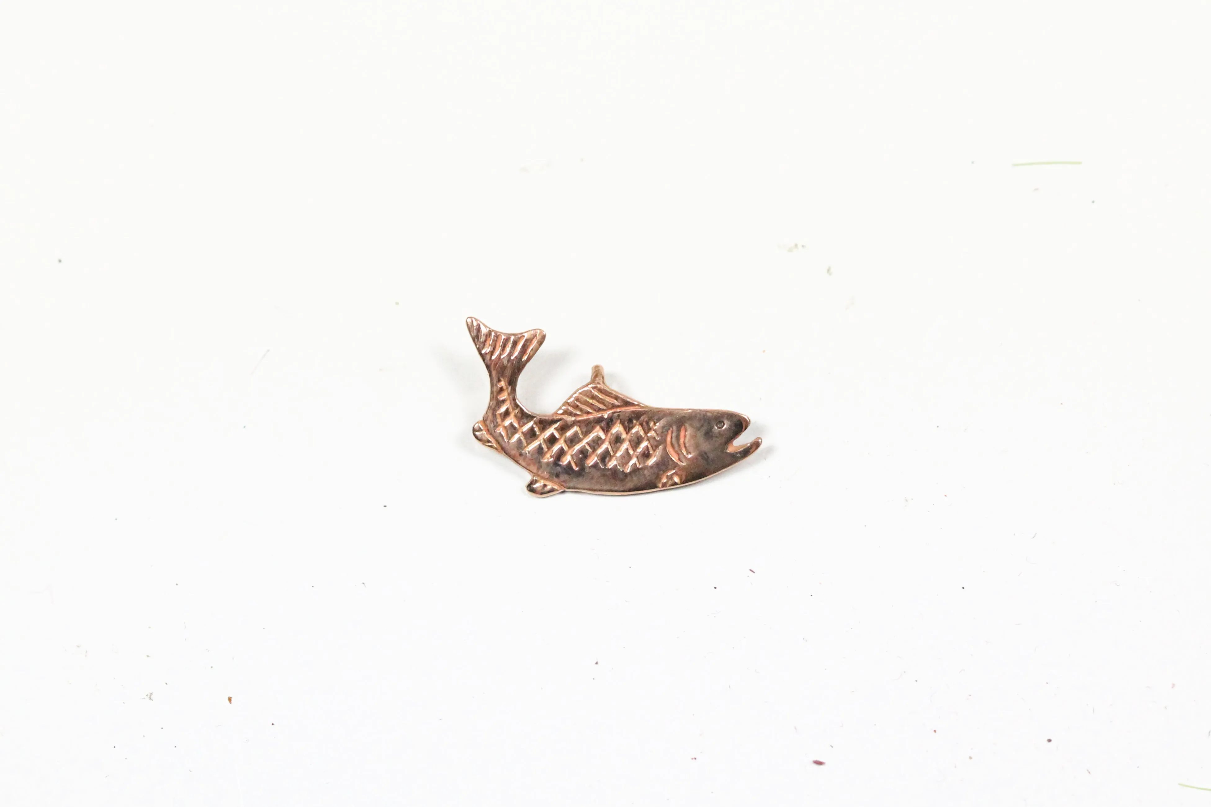 Rose Gold Trout Pendant