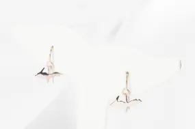 Rose Gold Upper Peninsula Dangle Earrings