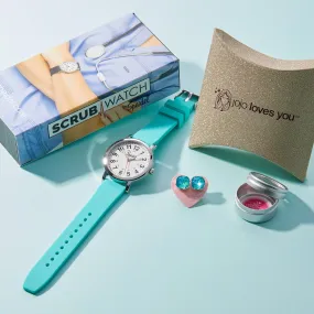 Scrub Watch™ with JoJo Loves You™ Earring Set