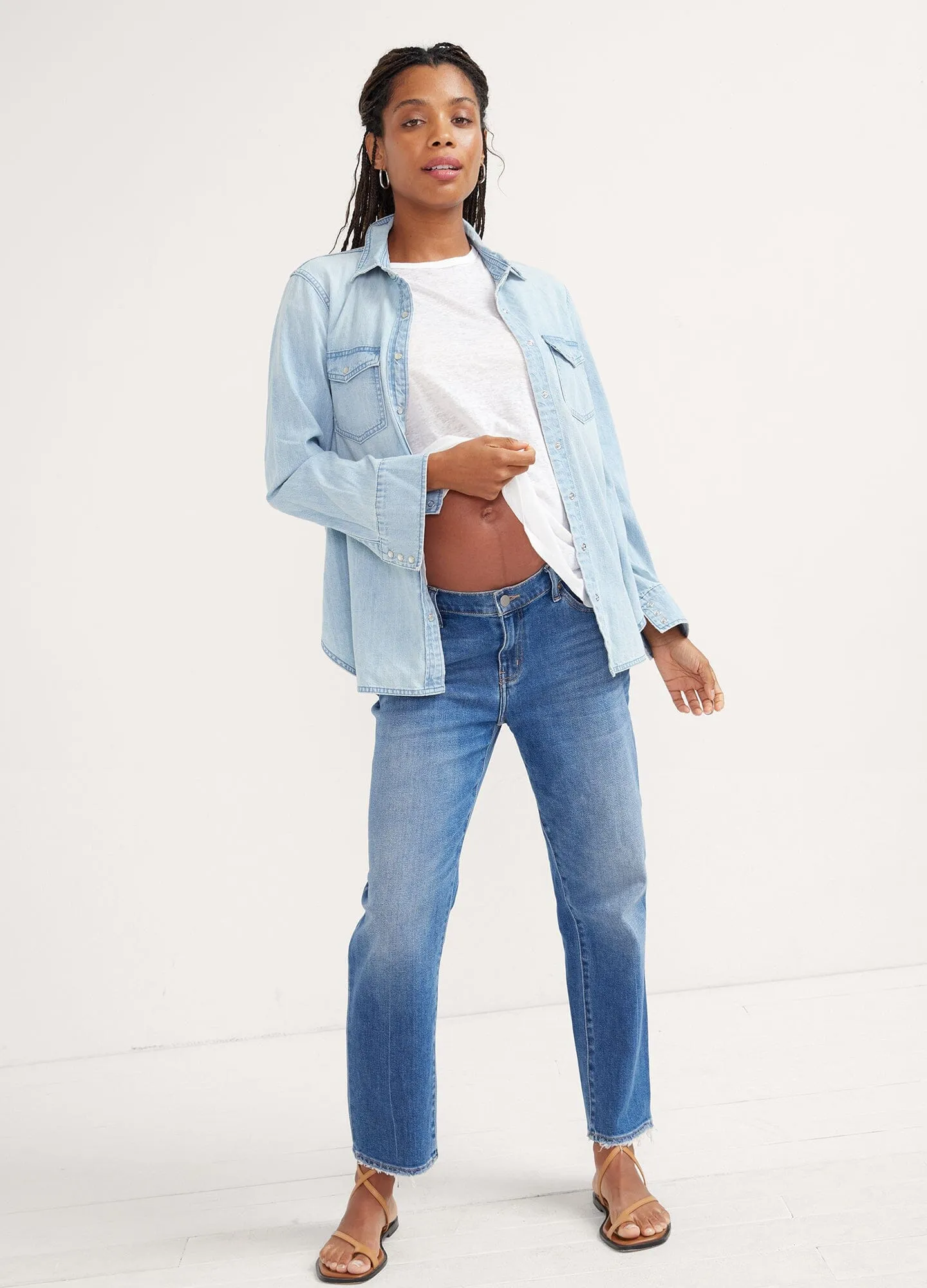 The Denim Maternity Shirt