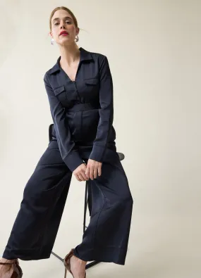 The Up-All-Night Black Maternity Jumpsuit