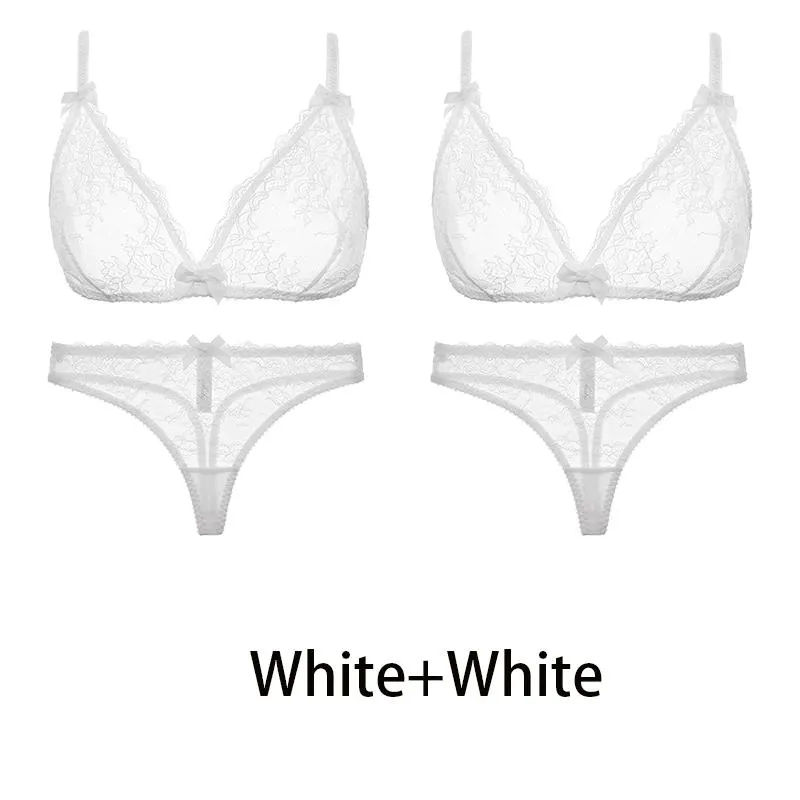 Varsbaby Sexy Transparent Underwear Bra Set 2Pcs