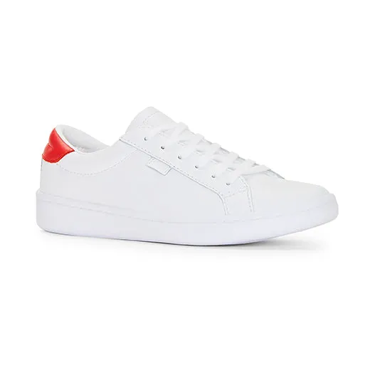 Women's Ace Leather Sneaker White / Red (WH67878)