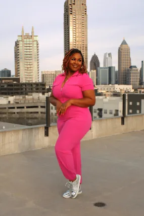 Workout Pink Jumpsuit